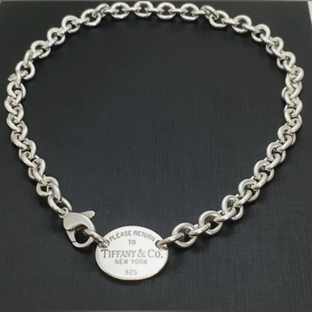 Tiffany & Co. 15.5” Please Return to Tiffany & Co. Choker Sterling Necklace 🩵